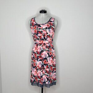 Simply Vera by Vera Wang Floral Dress with Sheer Hem